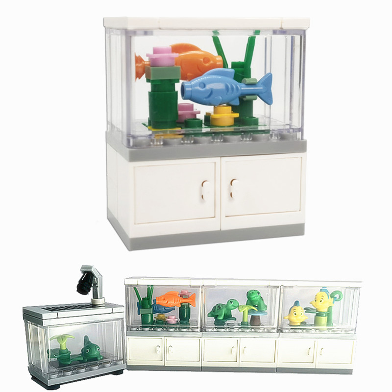 Aquarium Fish Lego - Stadt Freunde Aquarium Bausteine MOC Montieren