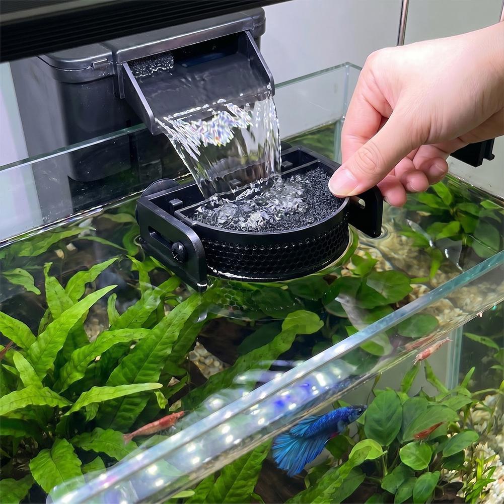 Aquarium Fish Betta - ﻿ Premium Aquariumfilter-Ablenkblech mit Saugnäpfen, Fischbecken-Strömungsregler,