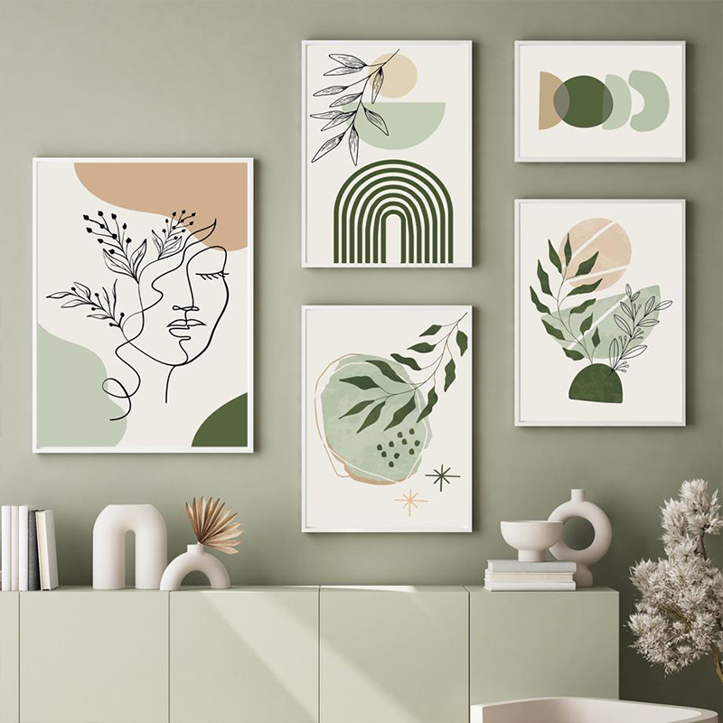 Live Plant Fertilizer - Boho Salbei Grüne Pflanzen Nordic Kunst