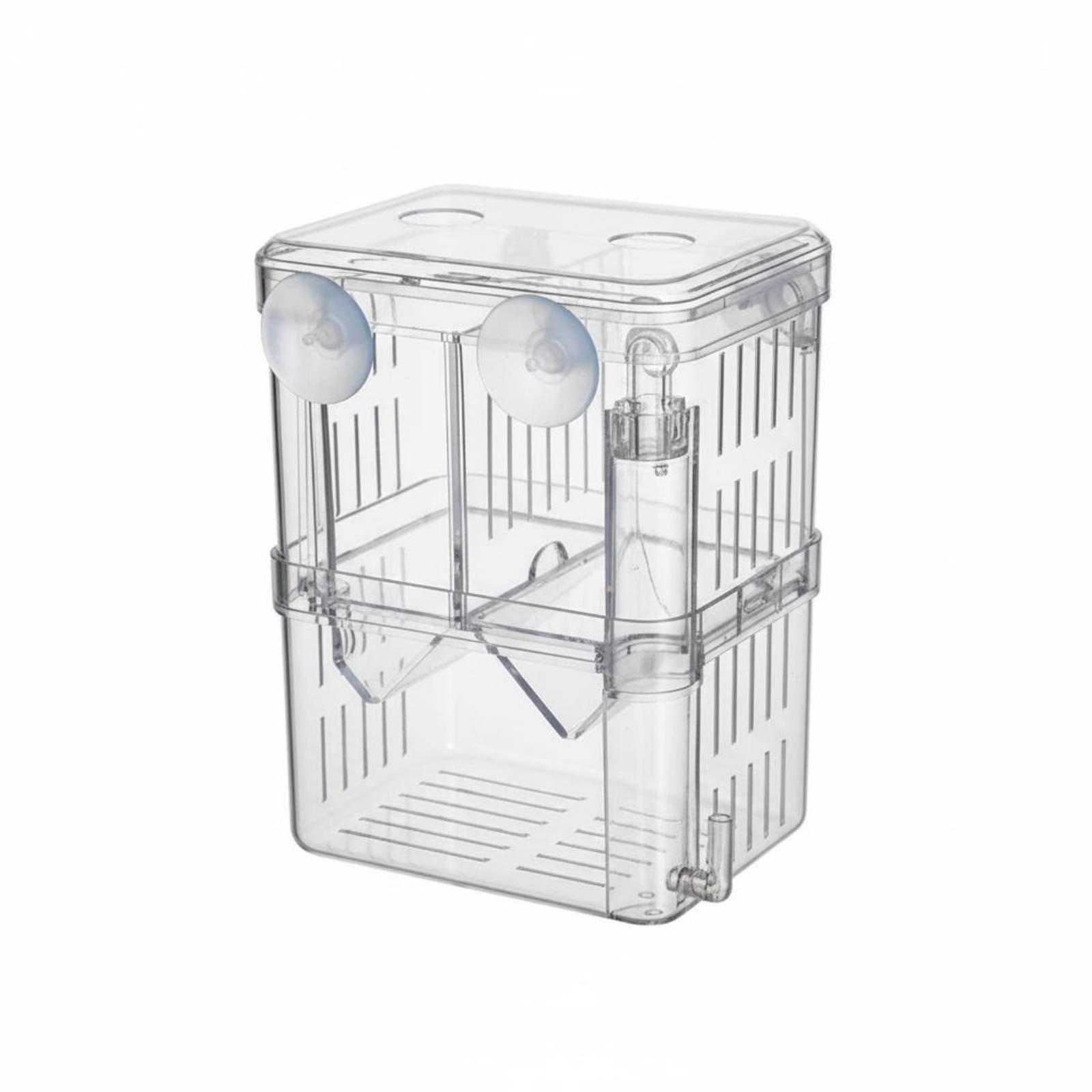 Aquarium Fish Breeding - Doppelschichtiger Aquarium-Zuchtbehälter, transparenter Brüterei-Box für Fischzuchtbedarf