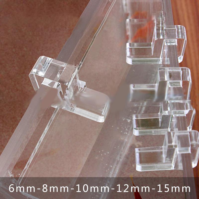 Aquarium Fish Glass - 10 Stück Aquarium-Halterungsrahmen Mini Acryl-Aquarium Glasabdeckungshalter
