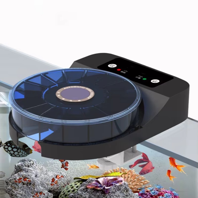Aquarium Fish Big Size - Wiederaufladbarer Automatischer Fischfütterer für Große Teiche