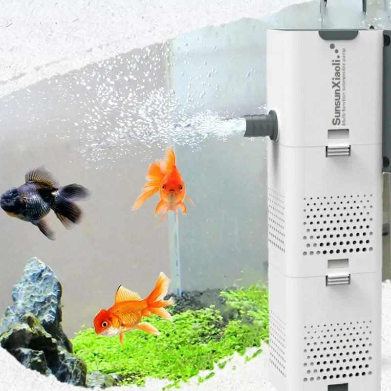 Aquarium Fish Images - 3-in-1-Aquarium-Filterpumpe, Aquarium-Luftpumpe, Wellenpumpe, Aquarium, Tauchluft, Sauerstoff,