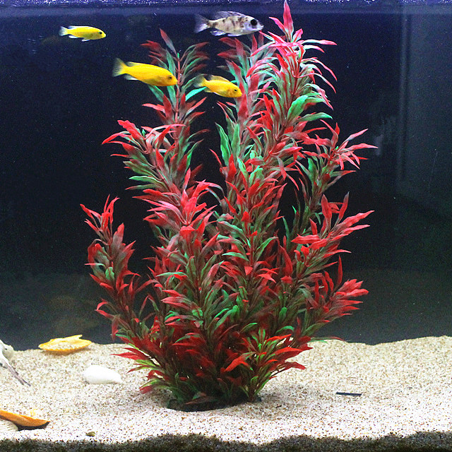 Aquarium Fish House - 50CM Künstliche Aquarium Seltene Pflanzen Aquarium