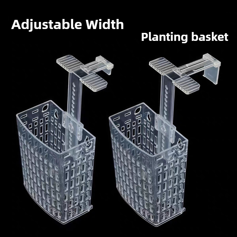 Aquarium Fish Enrichment - Aquarium Pflanzenhalter, höhenverstellbar, Hebekorb, Aquarien, hängende