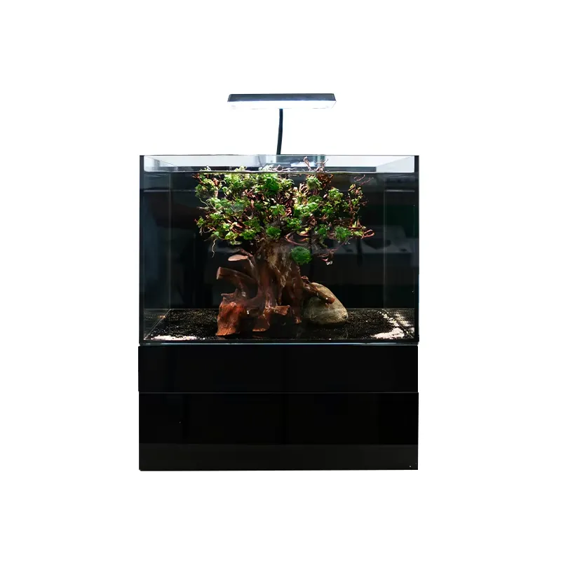 Aquarium Fish Glass - Relaxlines 40-45L 6mm Glas-Acryl Desktop-Aquarium Umweltfreundliches