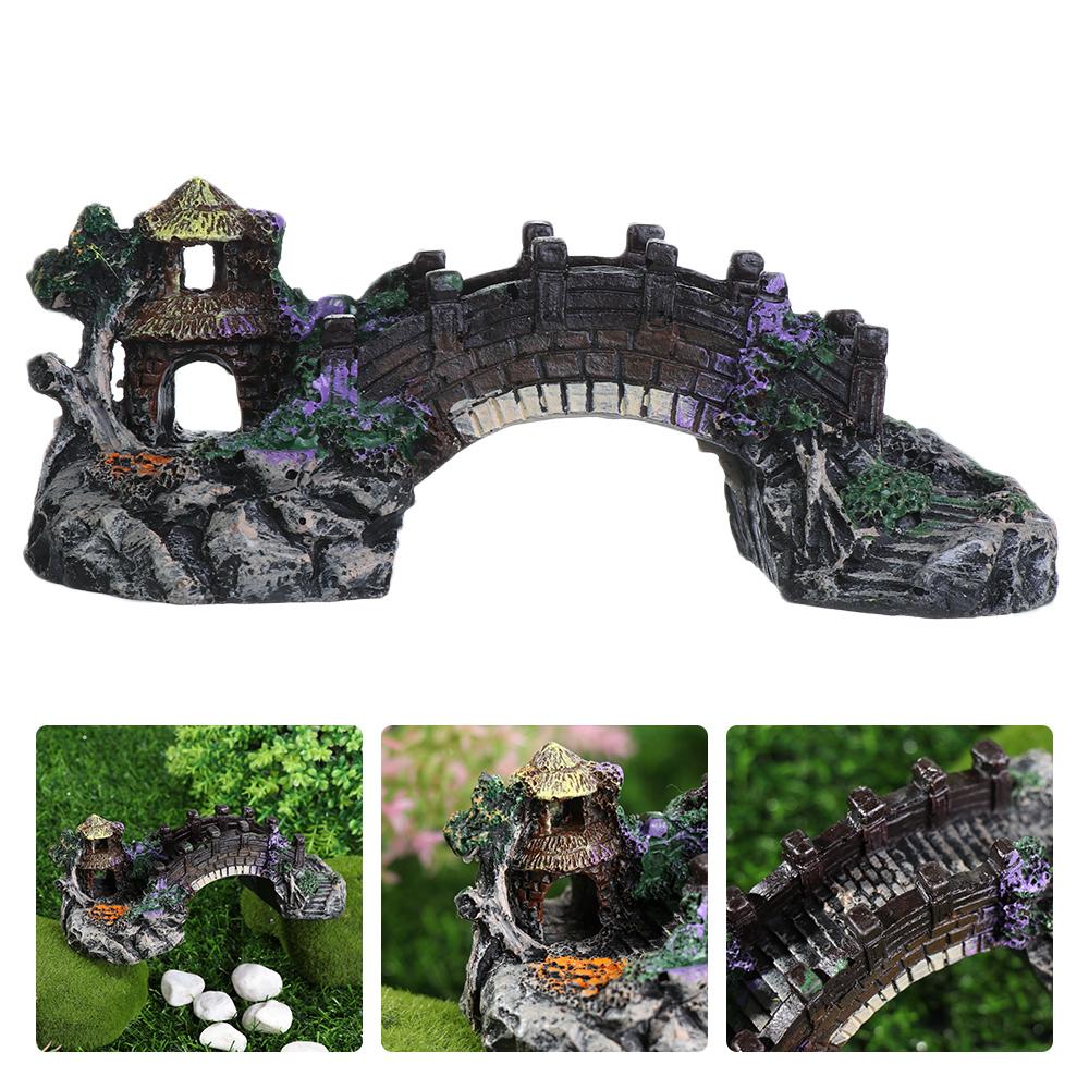 Künstliche Brücke aus Harz für – Aquarium Fish Bridge Bewertung und Preis