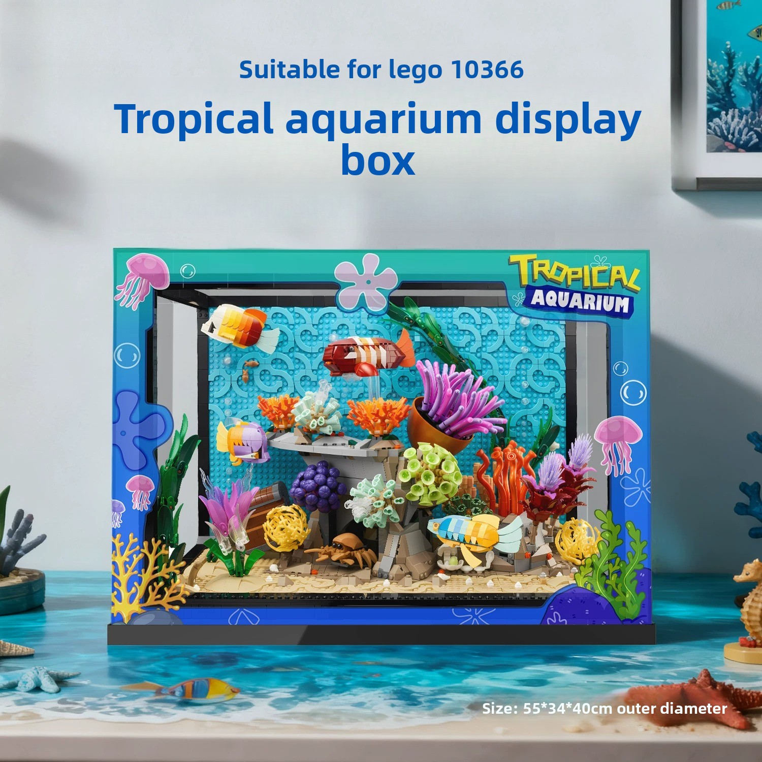Transparente Acryl-Vitrine – z – Aquarium Fish Lego Bewertung und Preis