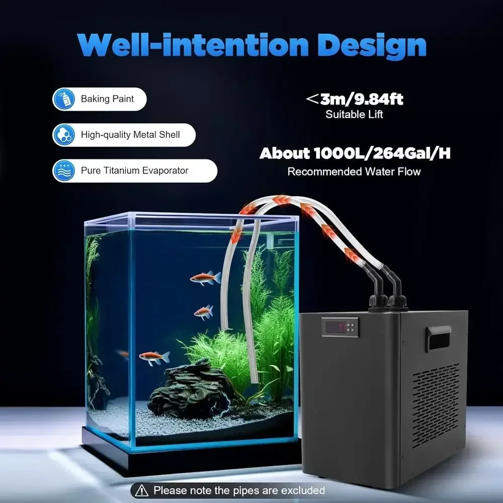 110V Luftgekühlter Aquarium-Kü – Aquarium Fish Market Bewertung und Preis