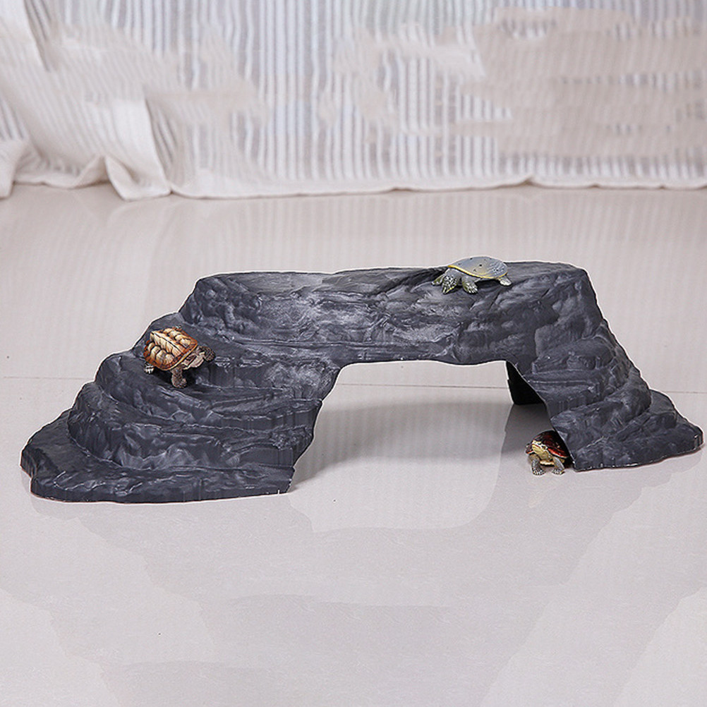 Große Kunststein-Schildkröten- – Aquarium Fish Bridge Bewertung und Preis