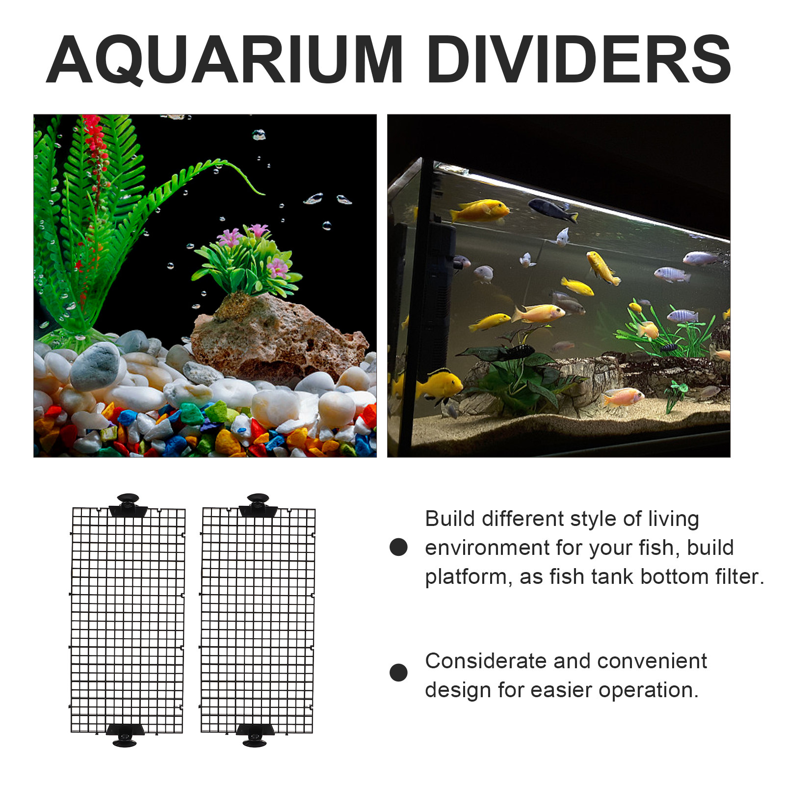 1 Set Premium PVC Aquarium-Tre – Tank Divider Mesh Bewertung und Preis