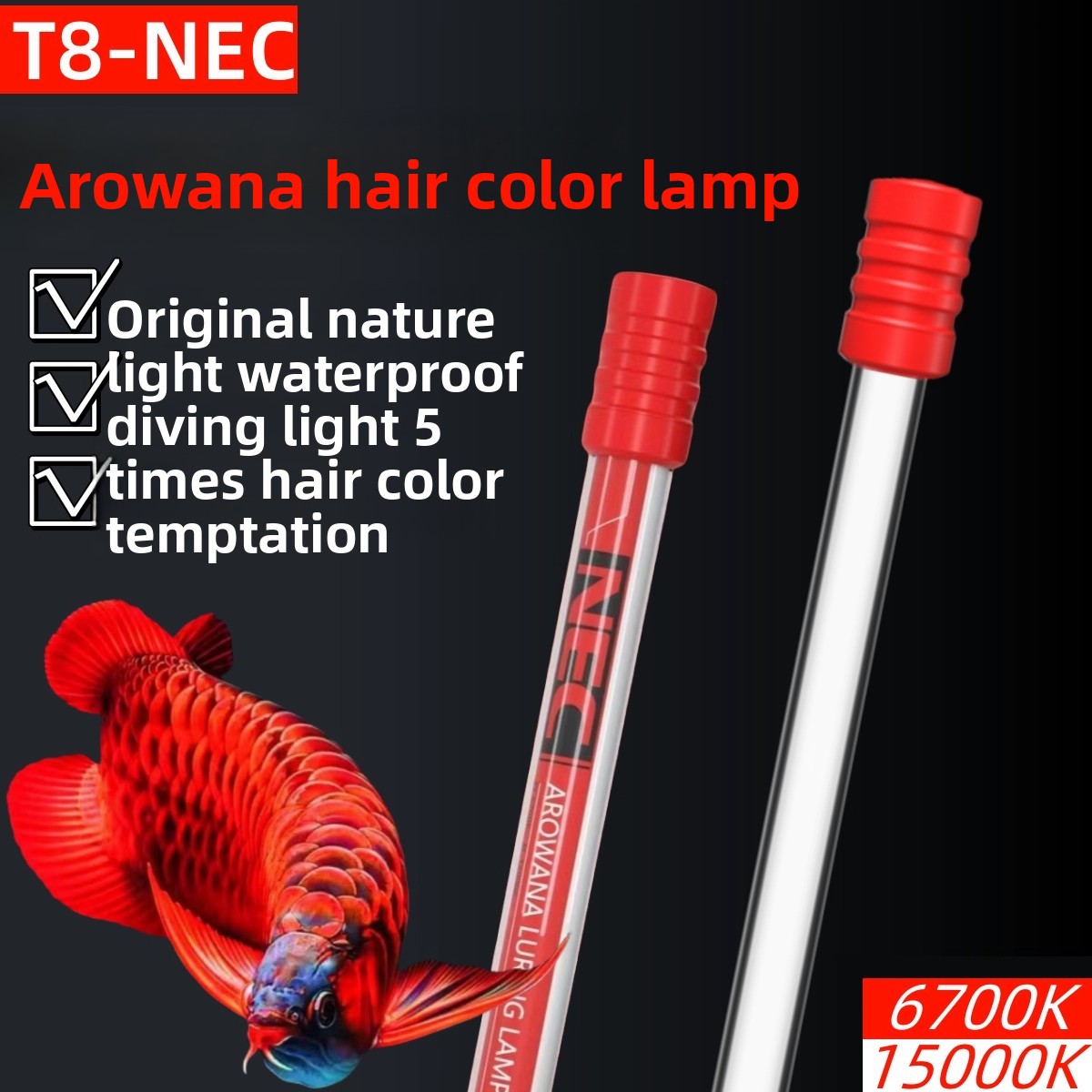 Aquarium-Licht, LED, tauchfähi – Aquarium Fish Red Colour Bewertung und Preis