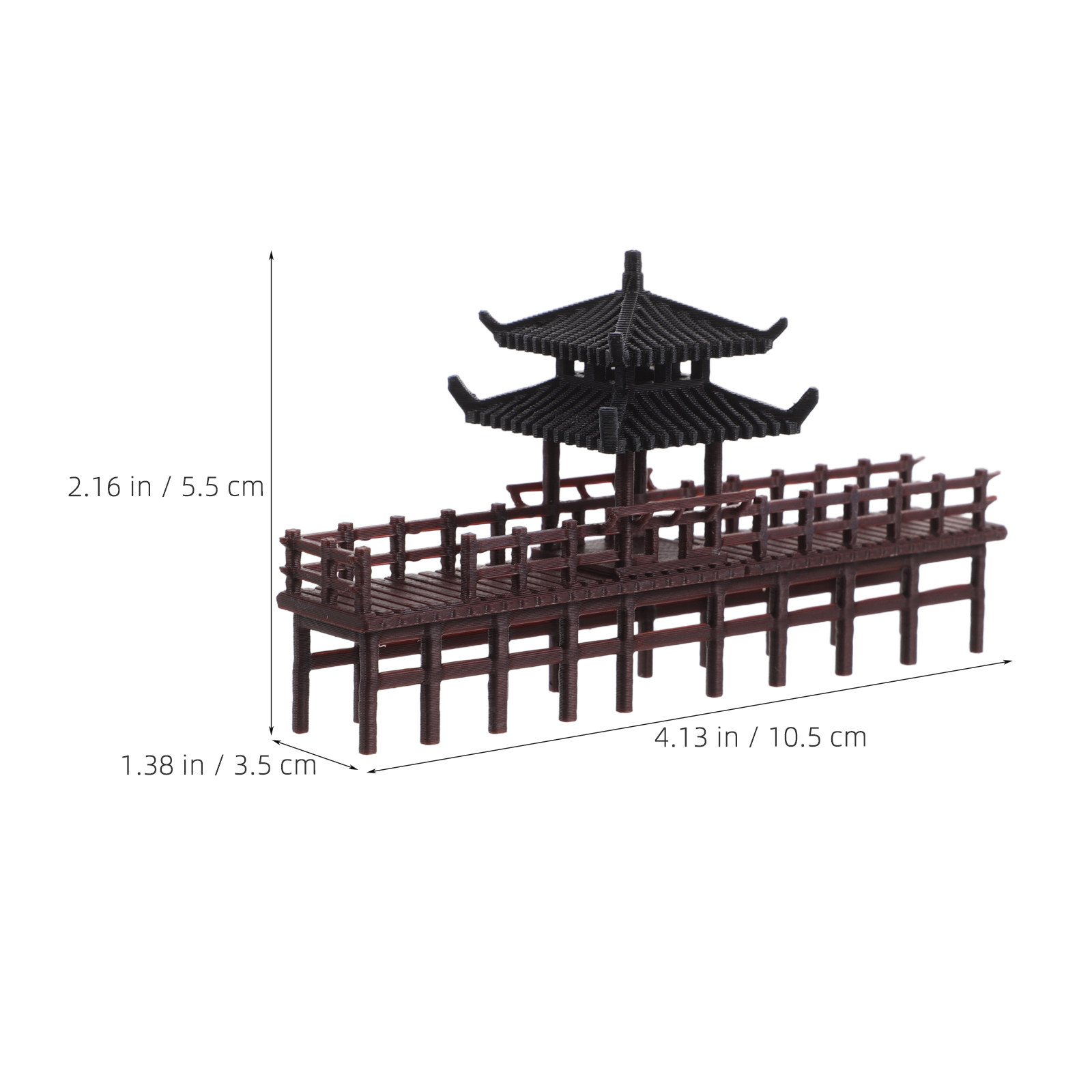 Miniatur-Pavillon-Brücke im ch – Aquarium Fish Bridge Bewertung und Preis